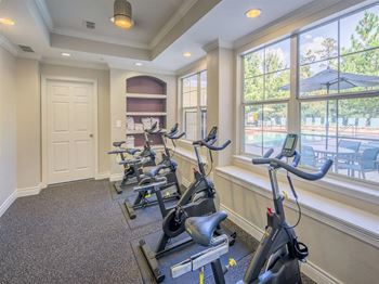 24-Hour fitness center, spin room, cardio room & free weights